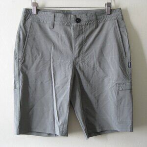 O'Neill Men's Crossover Hybrid Stretch Cargo Shorts Zip Pockets Green Waist 30